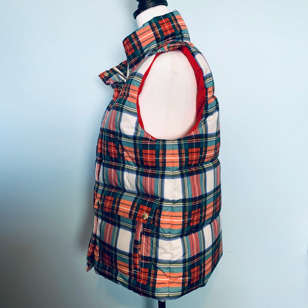 J. Crew Stewart Tartan Signature Puffer Vest - Picture 3 of 14